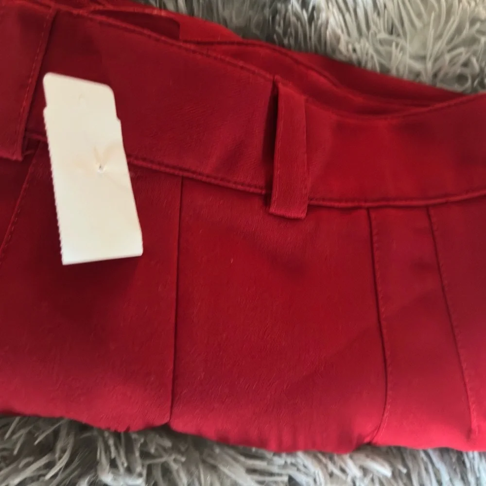 Zara Vibrant Red Pants - Picture 13 of 16